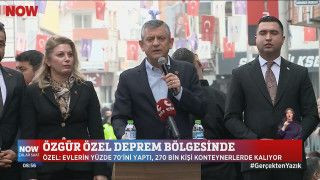 Özgür Özel deprem bölgesinde...