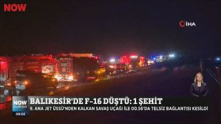 Balıkesir'de F-16 düştü: 1 şehit...