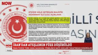 İran’dan ateşlenen füze düşürüldü...