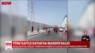 Türk kafile Katar'da mahsur kaldı...