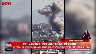 Tahran'daki petrol tesisleri vuruldu...