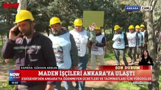 Maden işçileri Ankara'ya ulaştı...