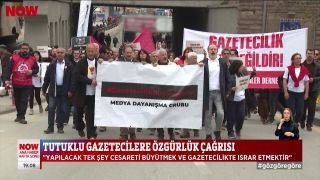Tutuklu gazetecilere özgürlük çağrısı...