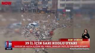 39 il için sarı kodlu uyarı...