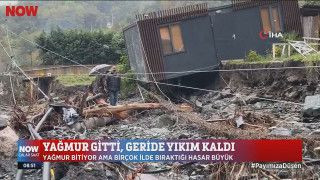 Yağmur gitti, geride yıkım kaldı...
